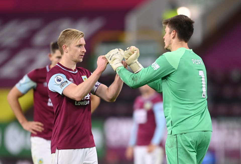 Ben Mee takes his Burnley side to Arsenal on Sunday night