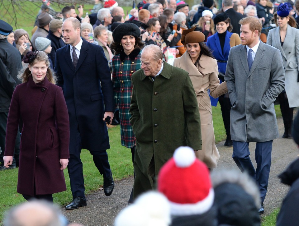 Usually the royals visit church together on Christmas morning