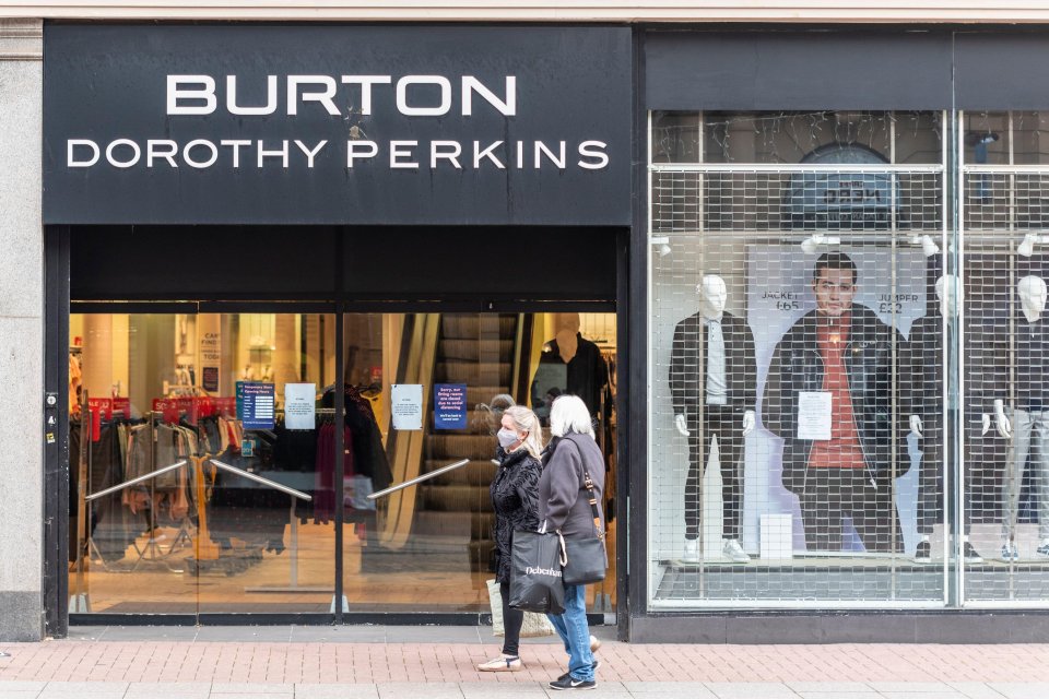 Burton and Dorothy Perkins are also part of the Arcadia group