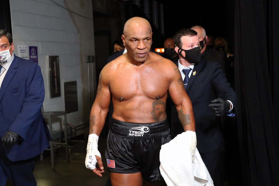 Mike Tyson showed off his incredible physique for his big boxing comeback