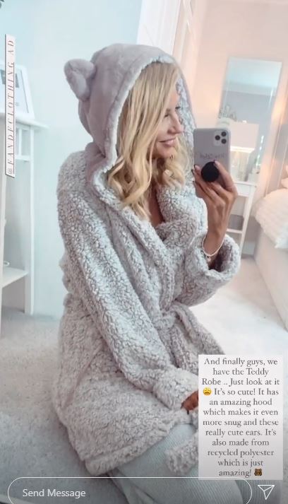 Among her favourites was this adorable teddy bear robe at just £22