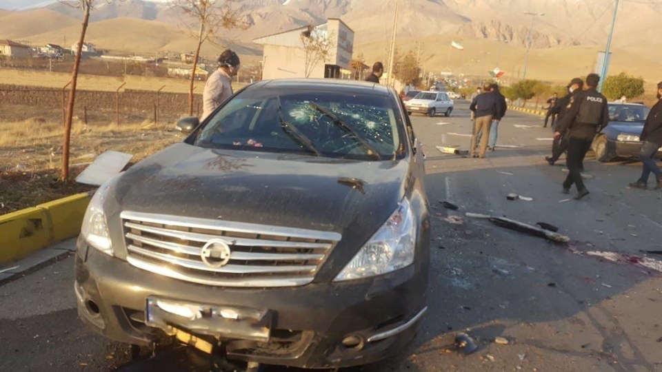 Fakhrizadeh's car came iunder attack outside Tehran