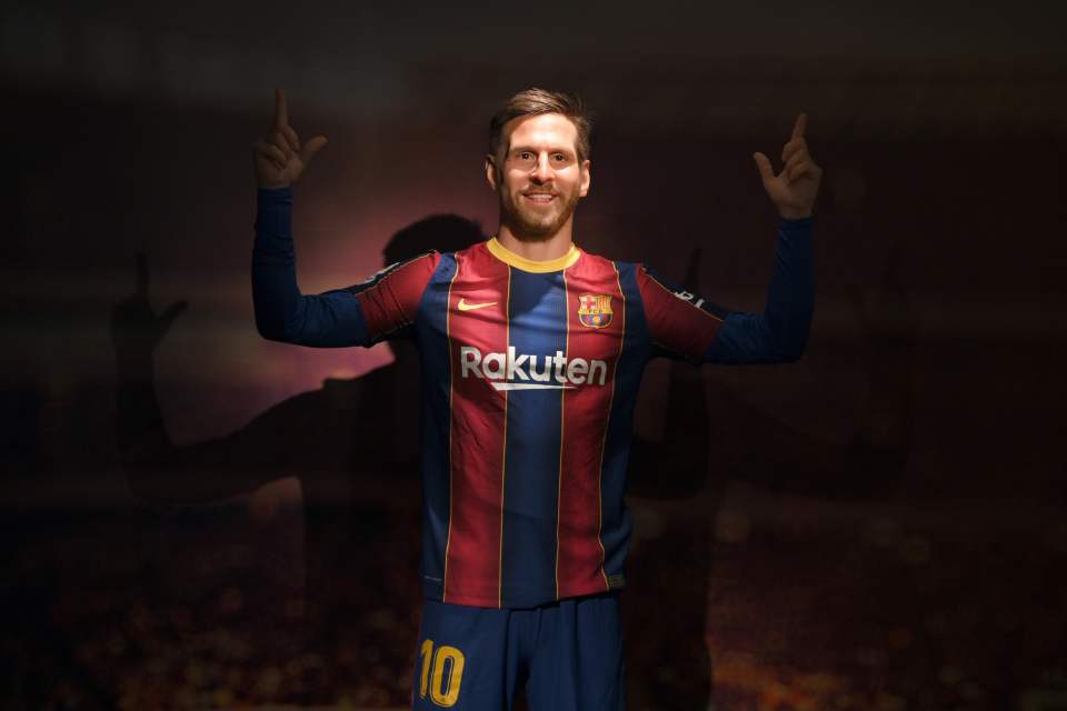 Barcelona Wax Museum unveiled their Messi waxwork