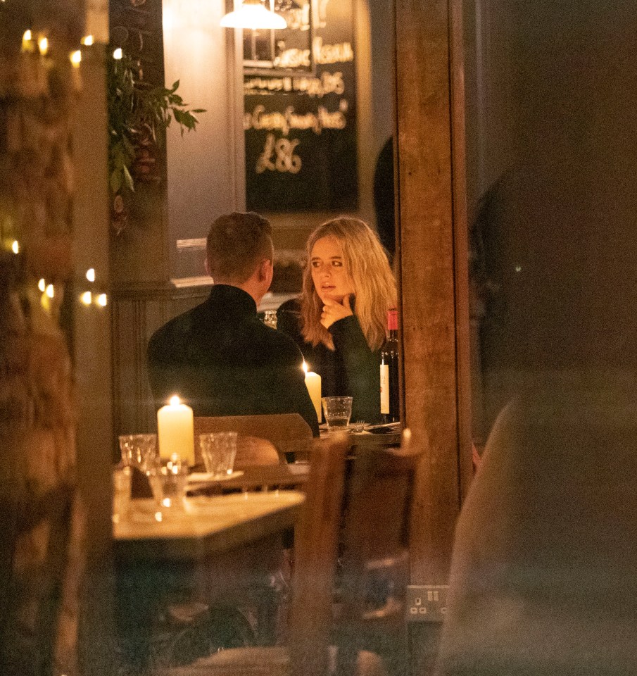 Emily was later spotted inside a cosy north London eatery with her pal