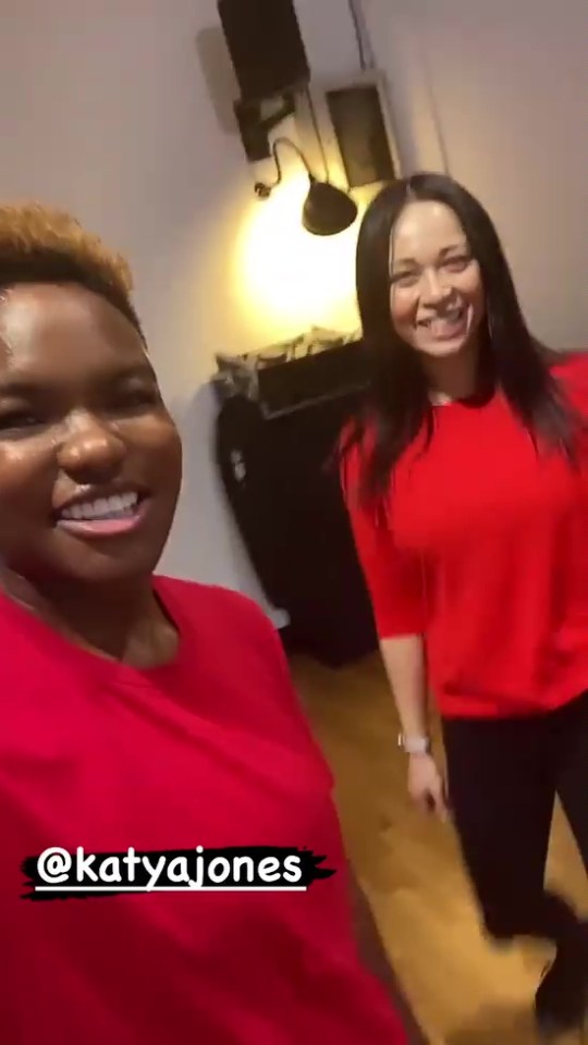 Nicola Adams and Katya Jones have reunited to rehearse for a new Strictly routine 