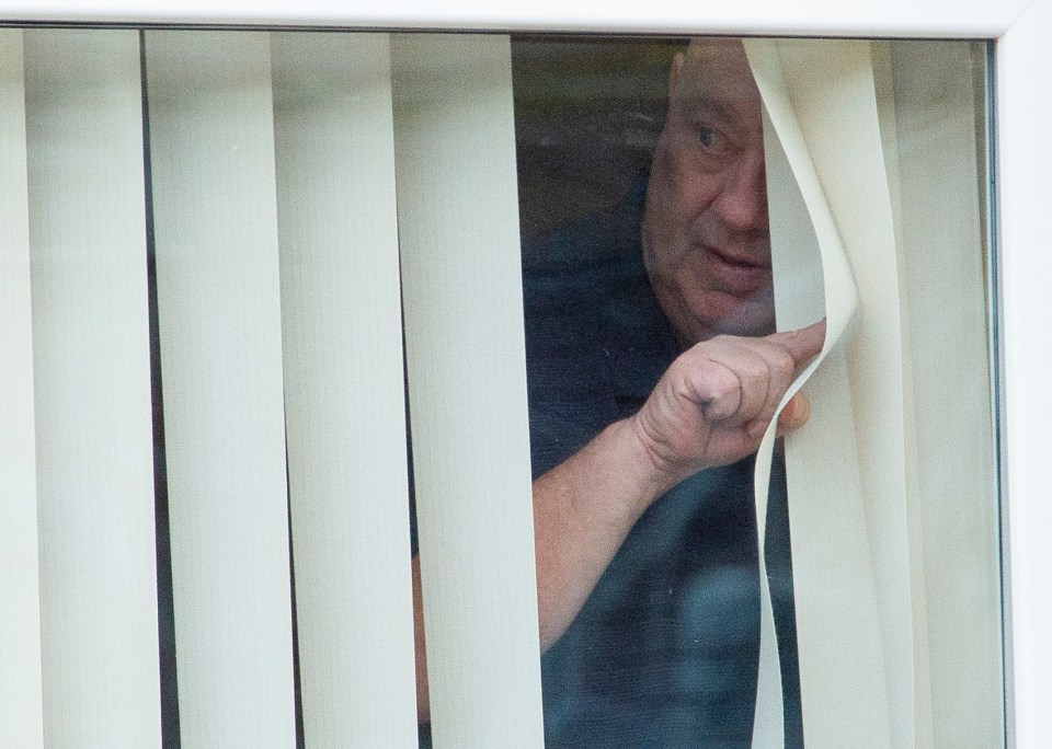 Mr Anderson, pictured at his home in Liverpool, was released on bail on Saturday following his arrest