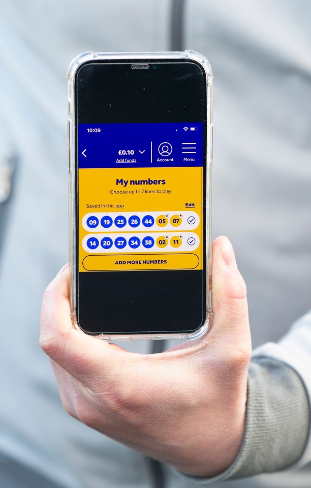 The Lotto app’s game history shows the couple had stuck with their numbers until this week