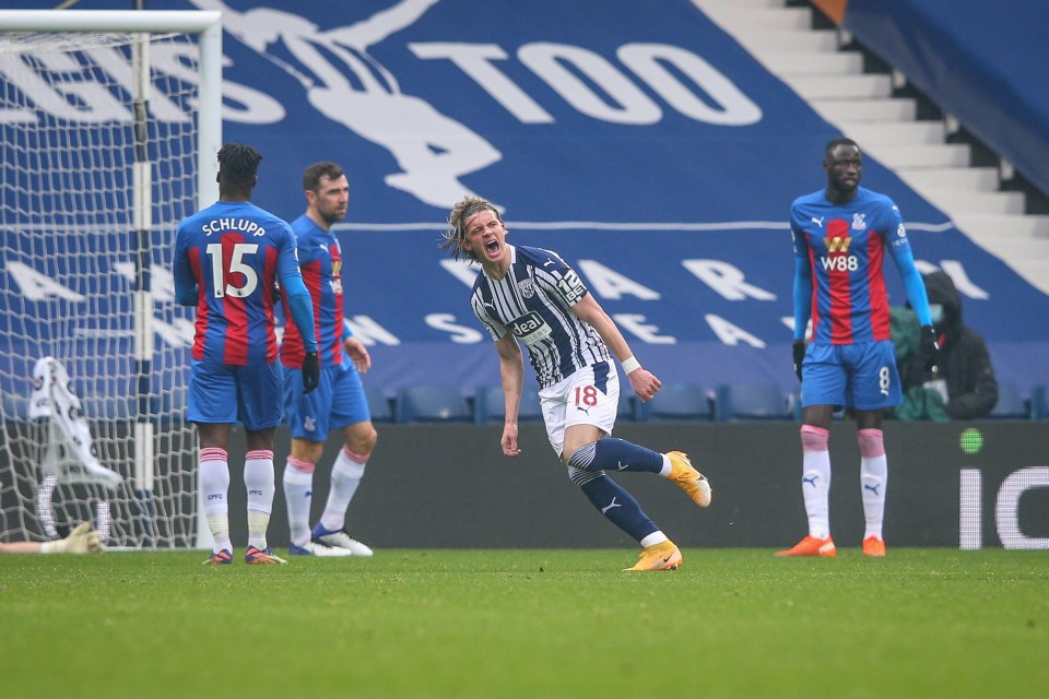 West Brom had gone level through Conor Gallagher