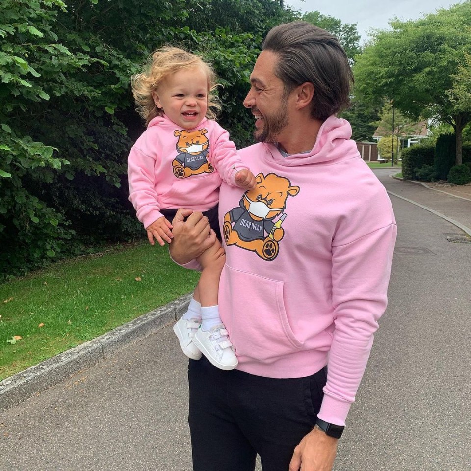 Mario Falcone with his two-year-old son Parker