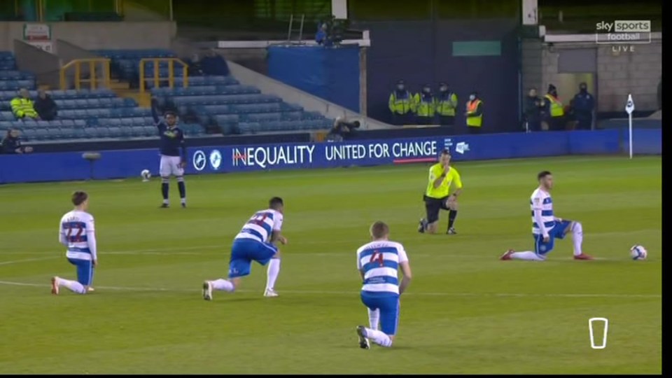 Most QPR players took the knee aswell at the start of the game