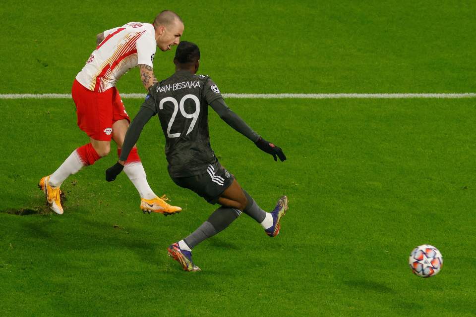 Man City loanee Angelino scored inside two minutes for Leipzig