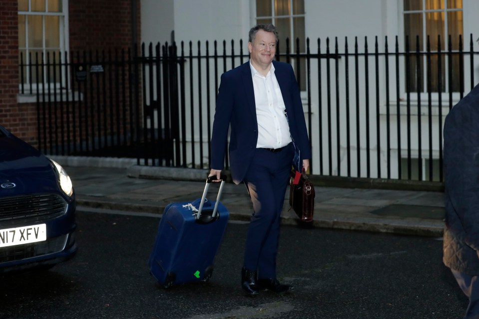 UK chief negotiator David Frost leaves No10 with the PM