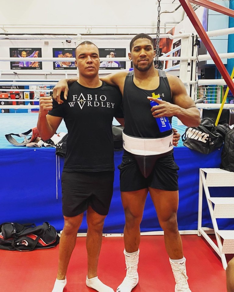 Fabio Wardley has sparred with undisputed heavyweight champion Anthony Joshua