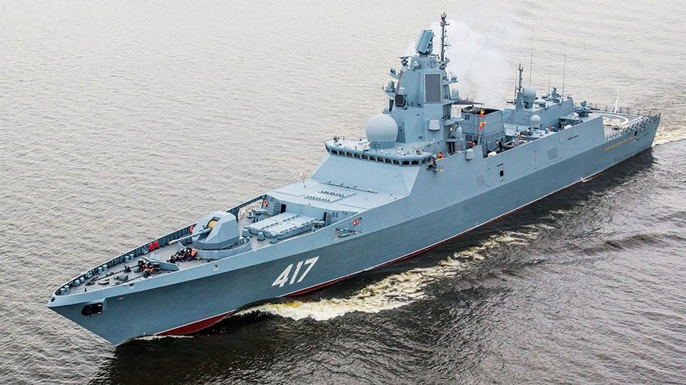 The missile was fired from the Admiral Gorshkov in the White Sea