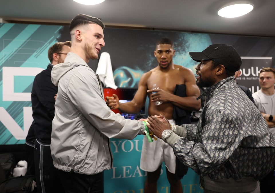 Floyd Mayweather wasn't the only surprise guest at Wembley Arena