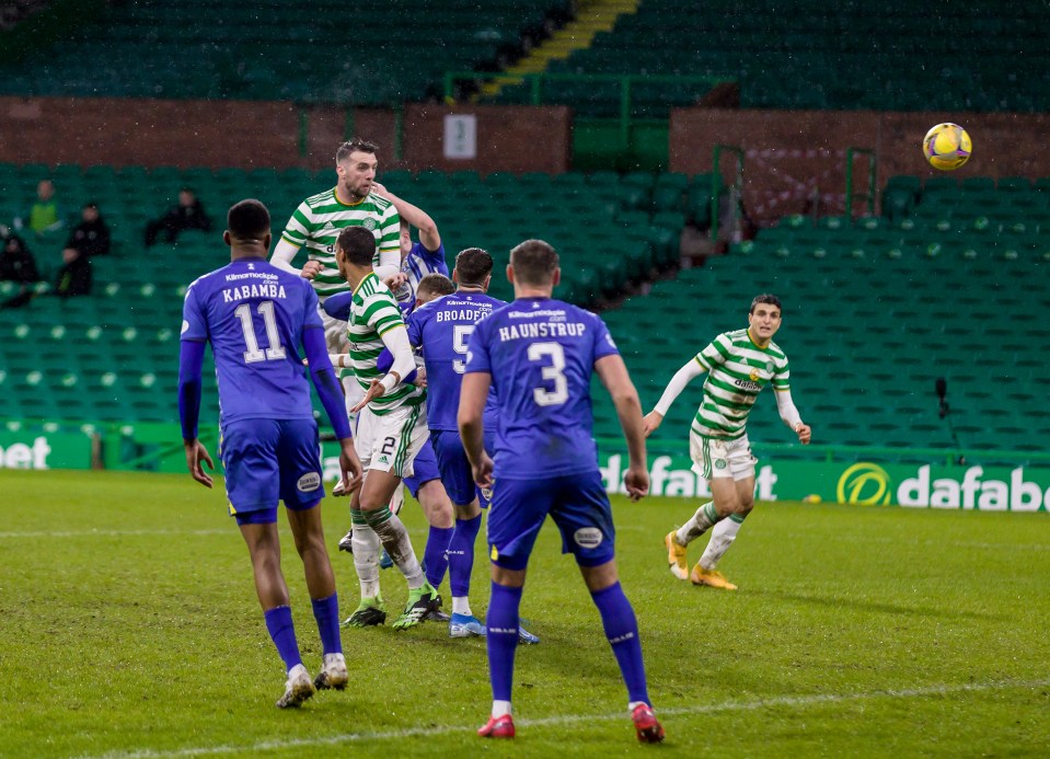 Centre-back Shane Duffy powered in a header