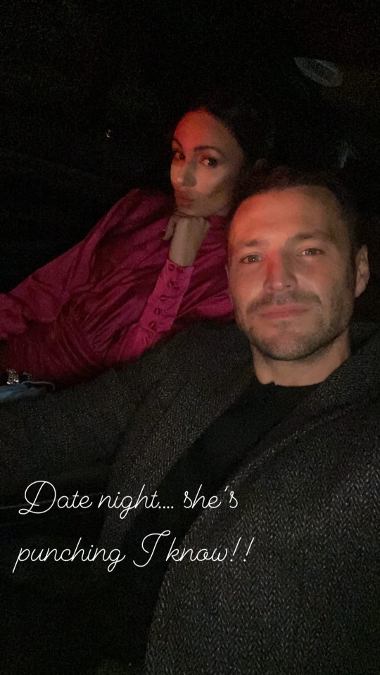 Mark with wife Michelle Keegan