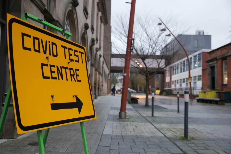 Covid Test Centres for people with symptoms have stayed open throughout the holidays