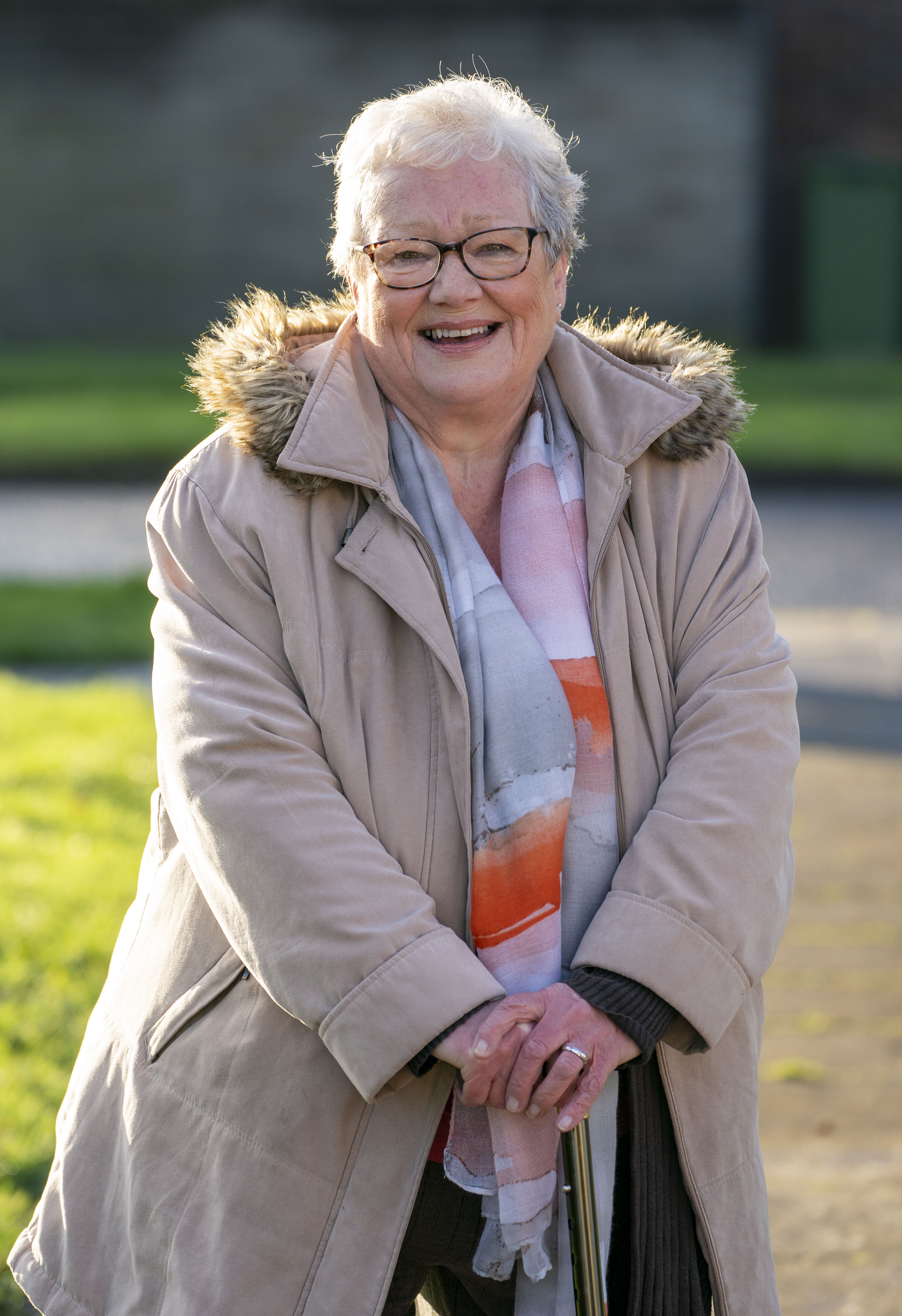 Christine, 69, said it was 'wonderful' to chat to the PM