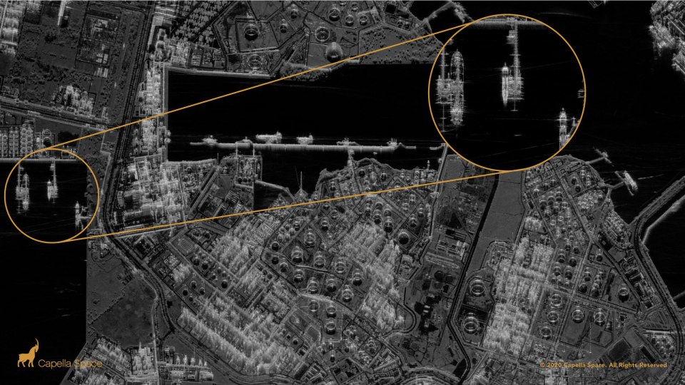 The satellite has already been used to measure the amount of oil on a tanker