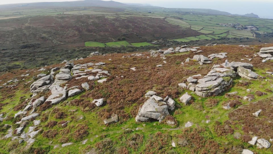 The farmhouse is nestled in the remove hills of Zennor, Cornwall