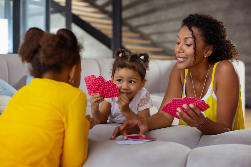 Little ones will enjoy a game of snap, while older kids can have fun with harder card games