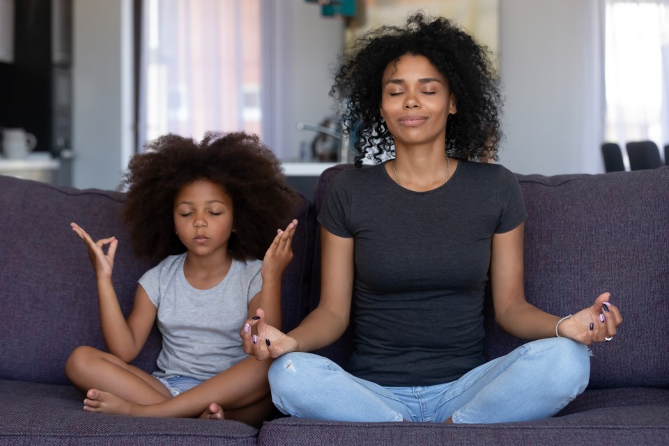 Family yoga can be a really nice, relaxing, wind-down activity