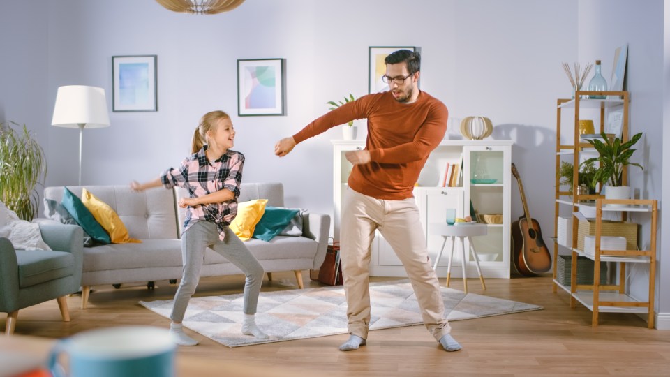 A family dance-off is fun and burns off a bit of energy