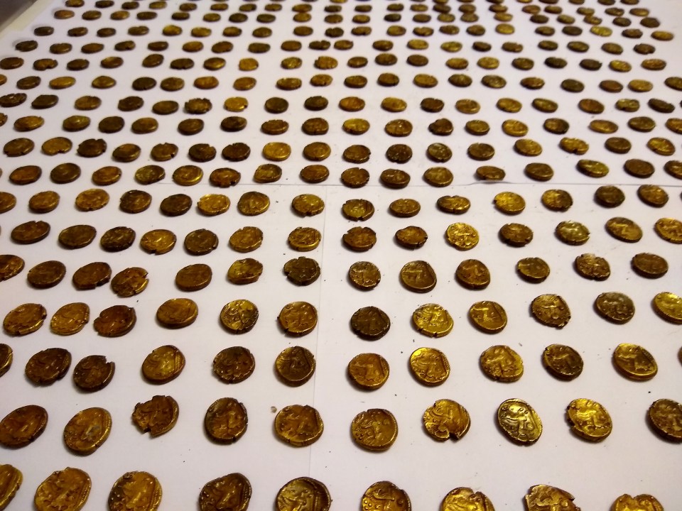 This is Britain’s biggest-ever Celtic hoard comprising 1,300 coins