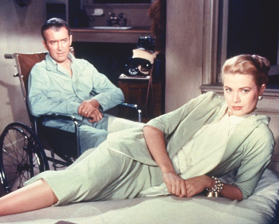 Grace Kelly played James Stewart’s girlfriend in Rear Window