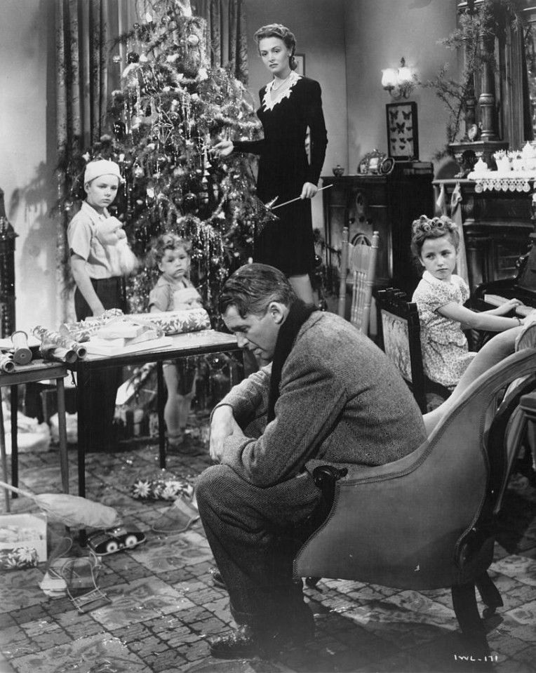 Jimmy Stewart was nominated for an Oscar for his role as George in It’s A Wonderful Life