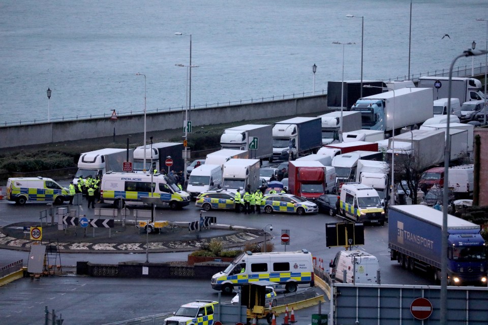 Thousands of HGVs are queuing at Dover after the French government closed the border earlier this week