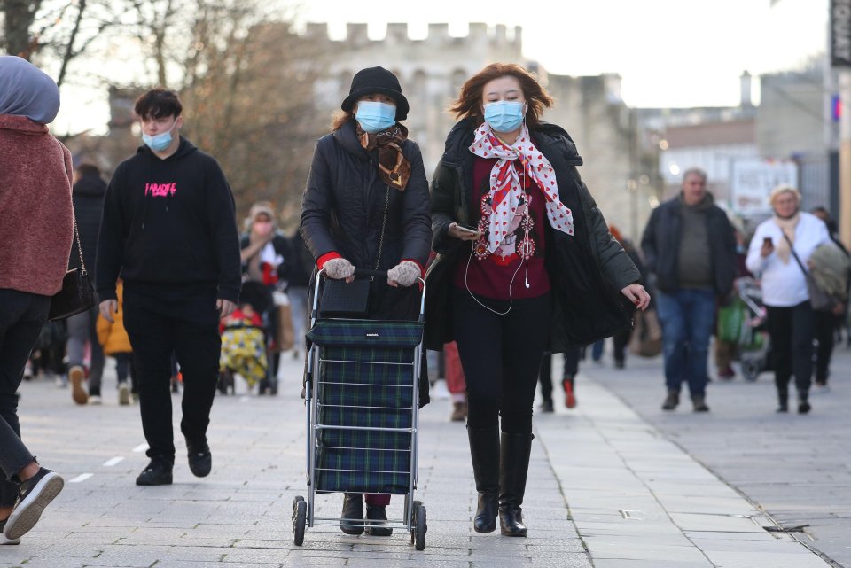 Shoppers make the most of their last day out in Southampton. The city will go into Tier 4 on Boxing Day