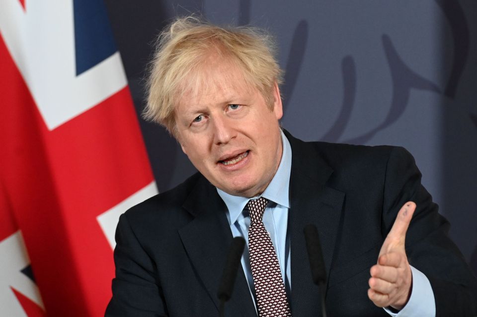 The PM has been accused of trolling the EU - as he wore a fish-print tie to a press conference after a deal was finally struck