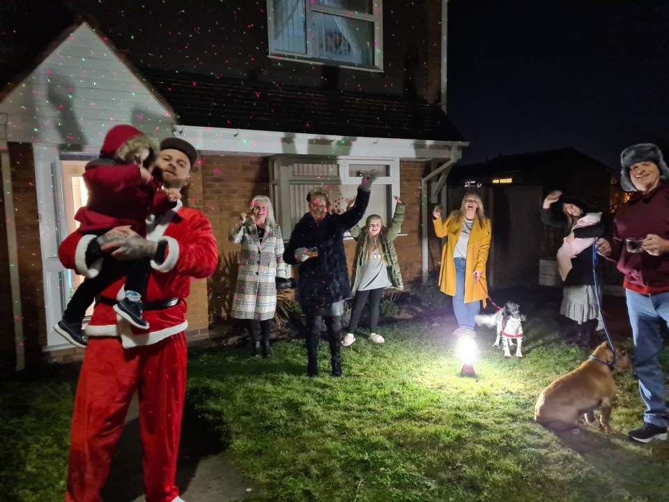 Residents in Wednesbury, West Mids, braved the cold to take part in the campaign against loneliness