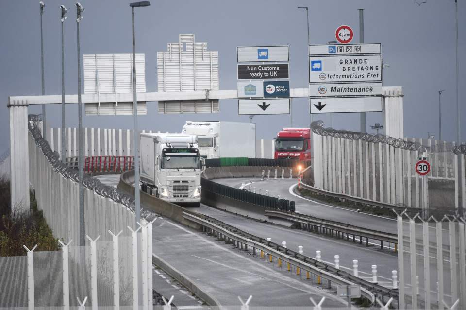 But lorries have finally begun moving across the Channel