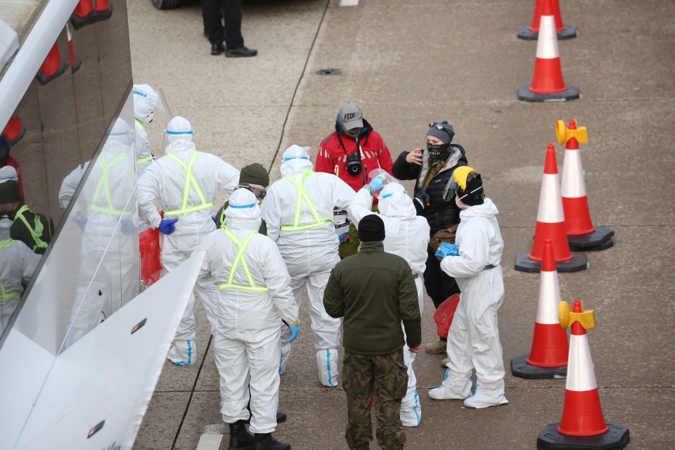 Polish Army personnel joined Brit officers to clear the backlog