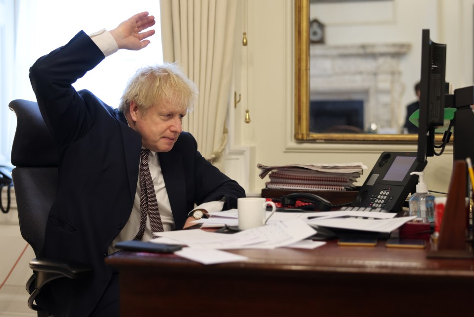 The moment Boris - speaking on the phone with the EU's Ursula von der Leyen - clinched his Brexit deal?