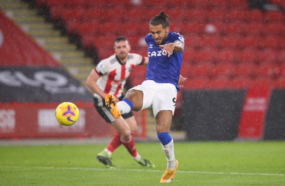 Dominic Calvert-Lewin came close for Everton