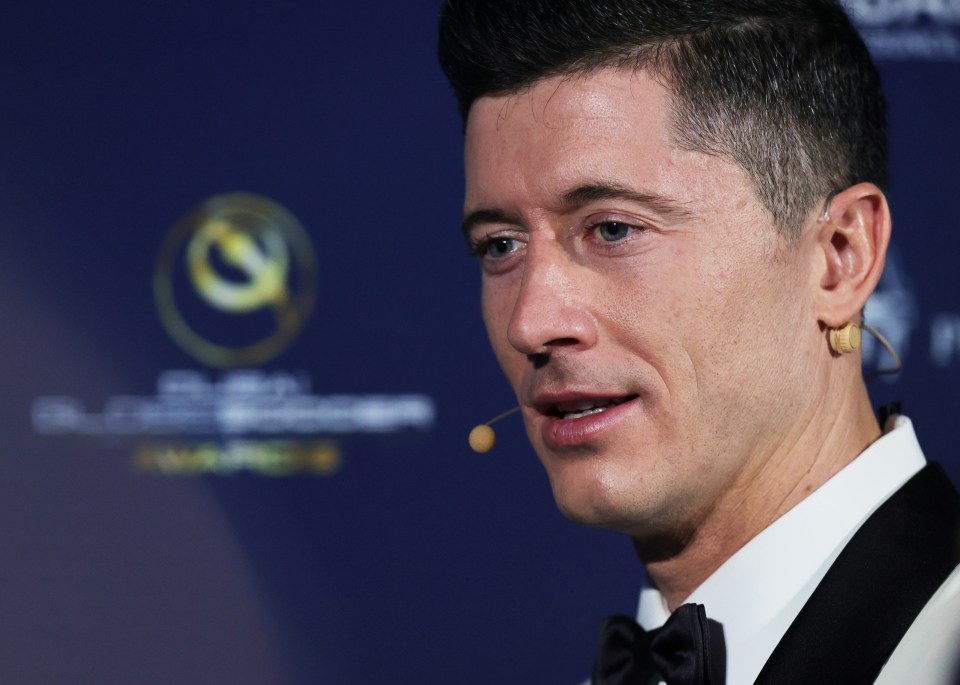 Robert Lewandowski won the Player of the Year award 