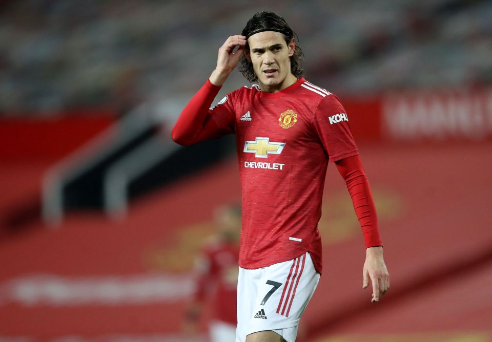 Edinson Cavani is banned for Manchester United's next three games