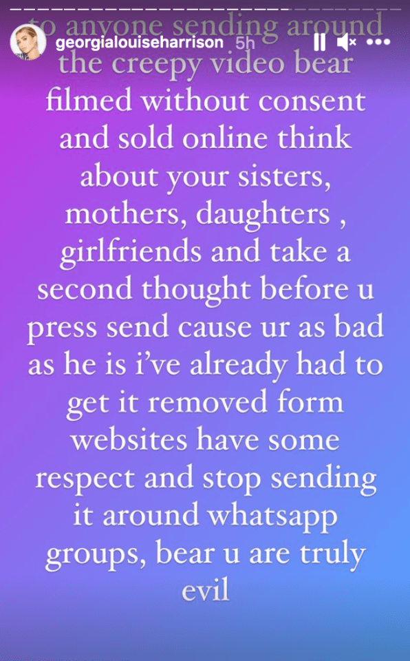 She said today the video had been taken down from websites but was circulating on private messaging platform WhatsApp