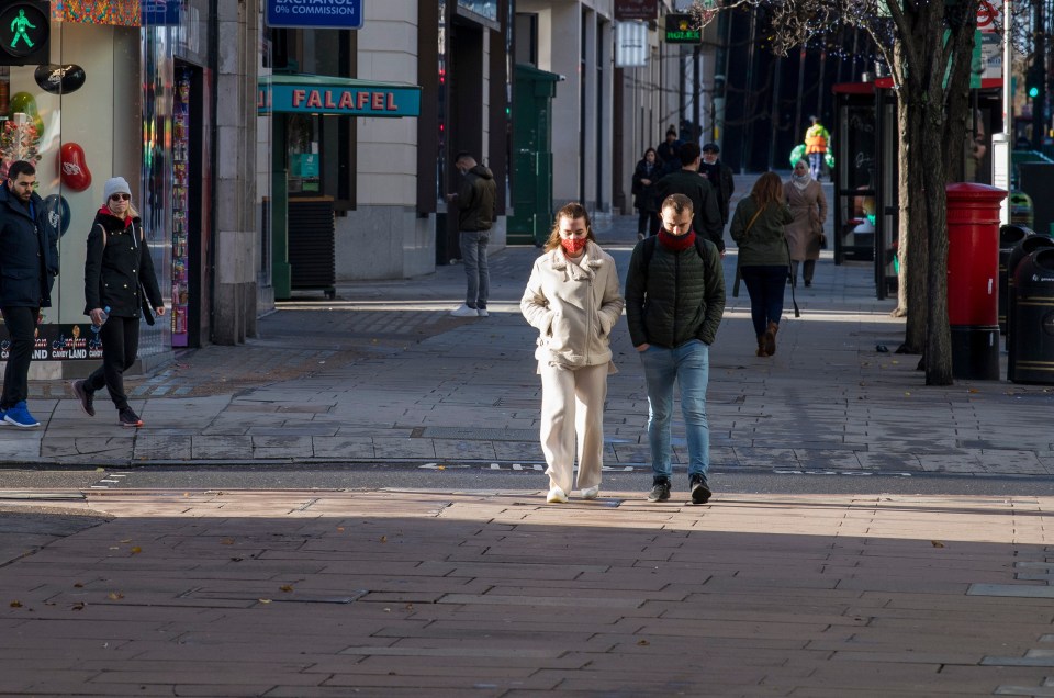 Empty streets in London over the weekend after the new lockdown was introduced