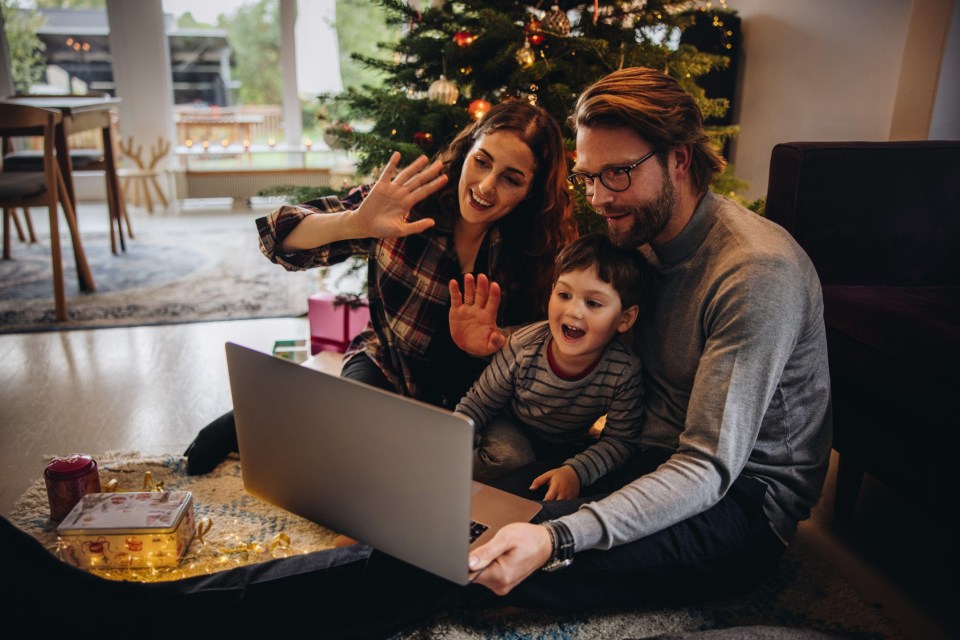 Almost half of Brits say they'll be video calling family this Christmas