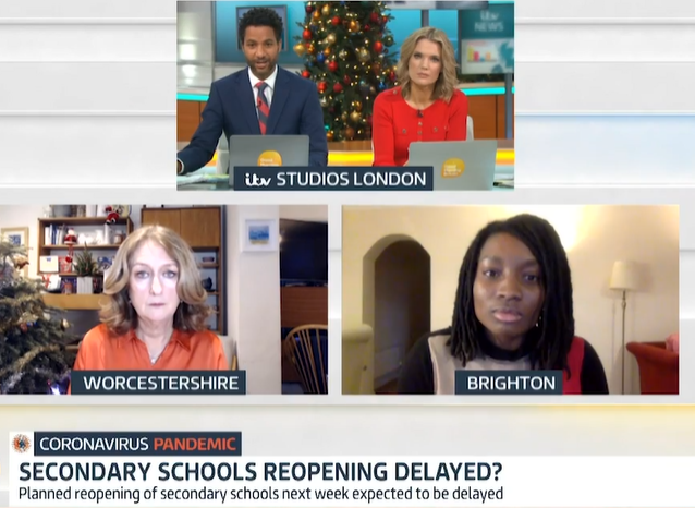 The panel discussed schools re-opening