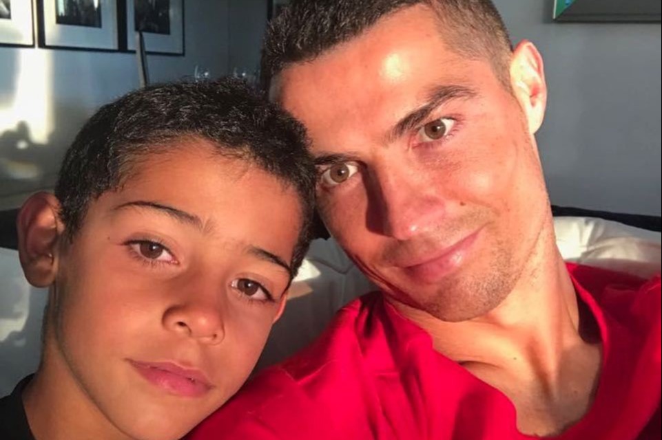 Cristiano Jr's penchant for a cheeky snack has left dad Ronaldo 'irritated'