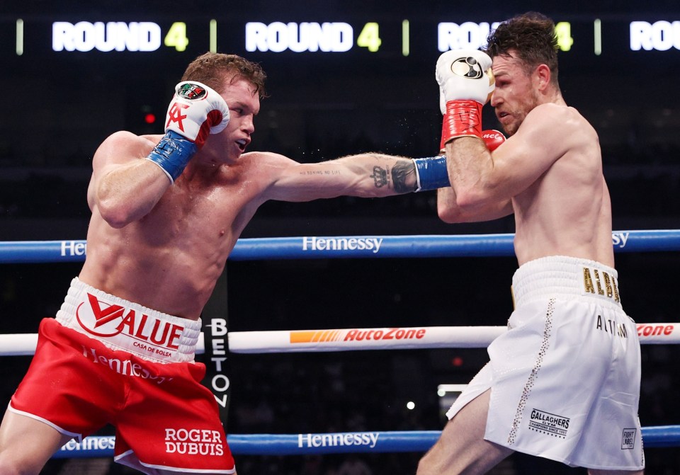 Canelo landed a staggering 43 per cent of his shots as he strolled to victory