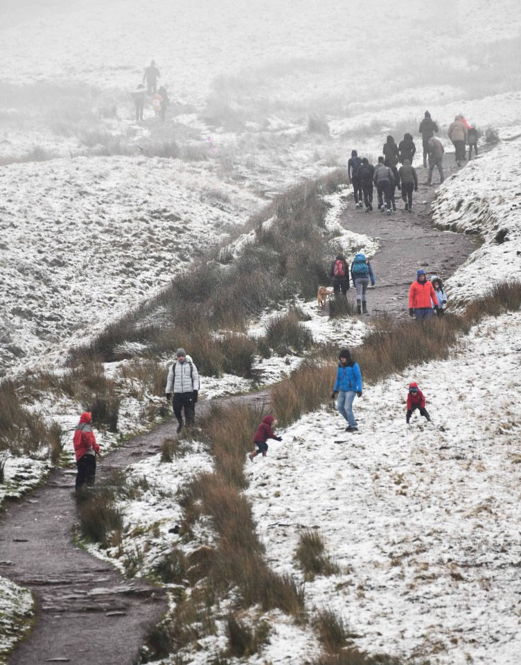 Cops have cracked down on people travelling to beauty spots like Pen y Fan in Wales