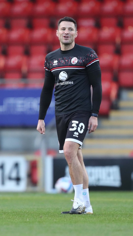 The star's team Crawley Town beat League Two rivals Leyton Orient today