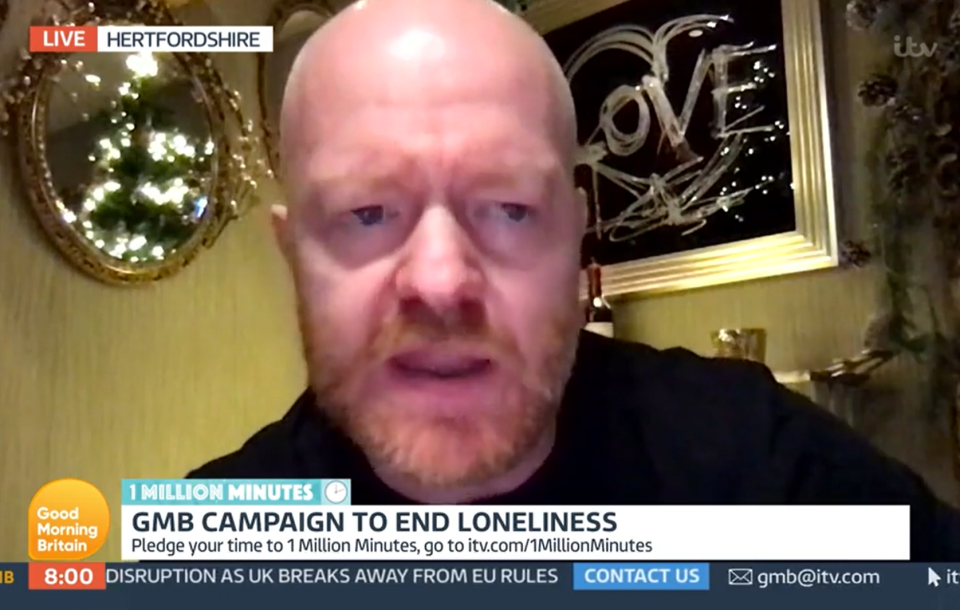 Jake Wood appeared on GMB earlier today 